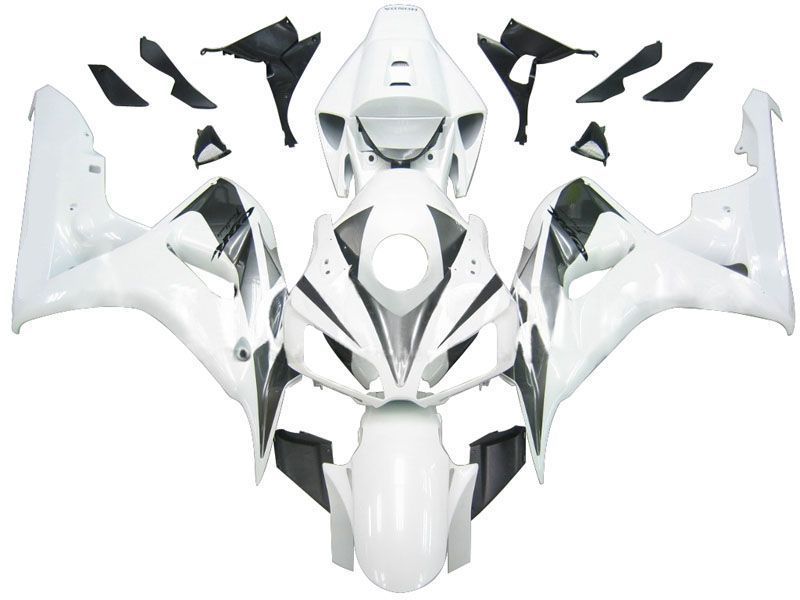 Fairings For Honda CBR 1000 RR White & Silver CBR (2006-2007)