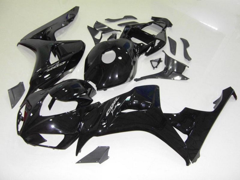 Fairings For Honda - CBR1000RR 06-07 Black & Silver Decals
