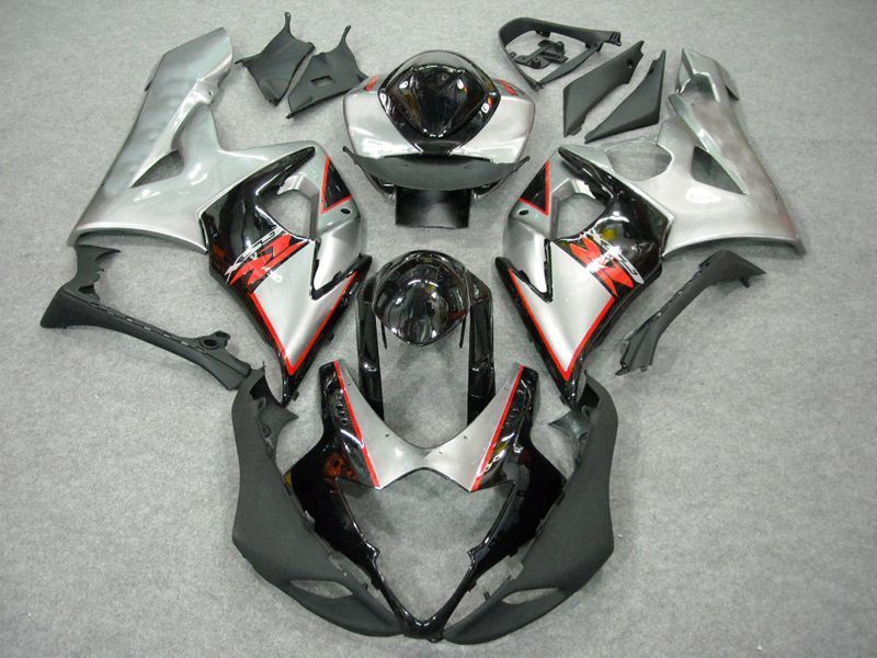 Fairings For Suzuki GSXR 1000 K5 (2005-2006) Silver Black