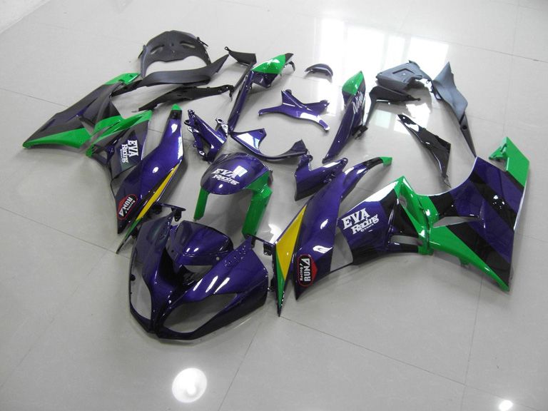 Fairings For Kawasaki ZX-6R, 2009-2012 - Purple & Green