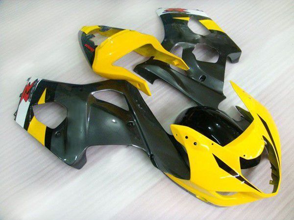 Fairings For Suzuki - GSXR600-750 K4 04-05 Grey Yellow