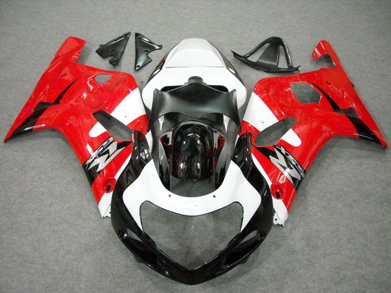 Fairings For Suzuki GSXR 600 (2001-2003) Red White Black