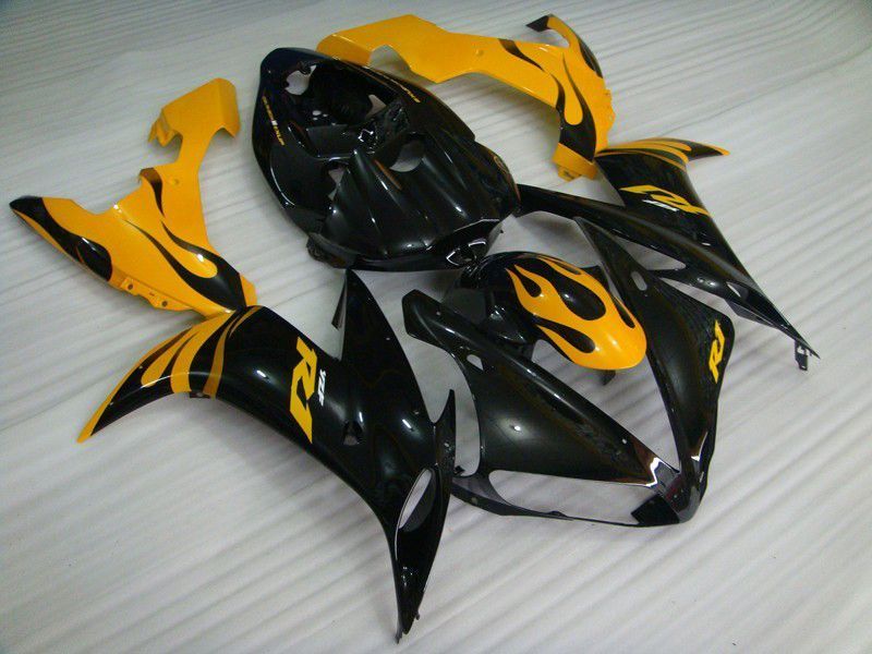 Fairings For Yamaha - YZF1000 R1 04-06 Yellow Flame
