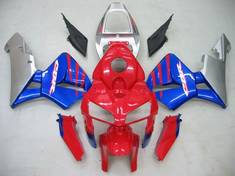 Fairings For Honda CBR 600 RR Red Blue Silver CBR (2005-2006)