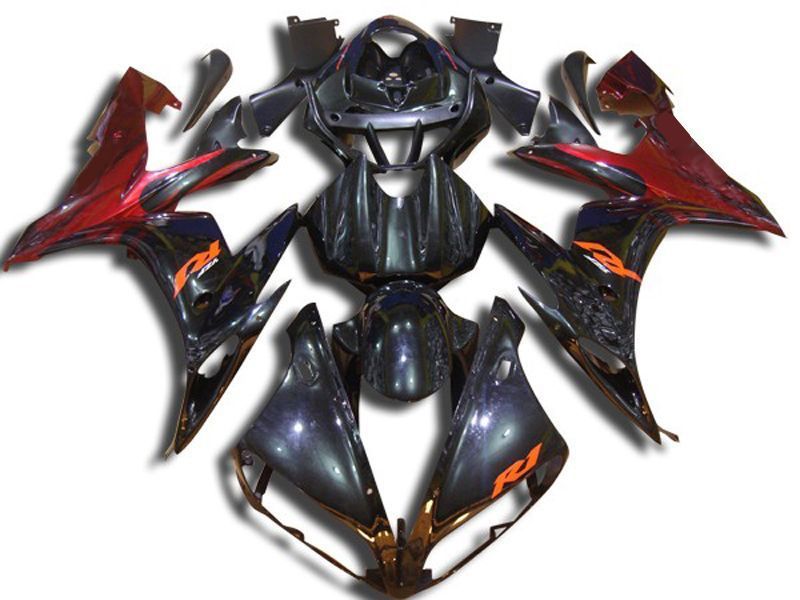 Fairings For Yamaha - YZF1000 R1 04-06 Black and Red