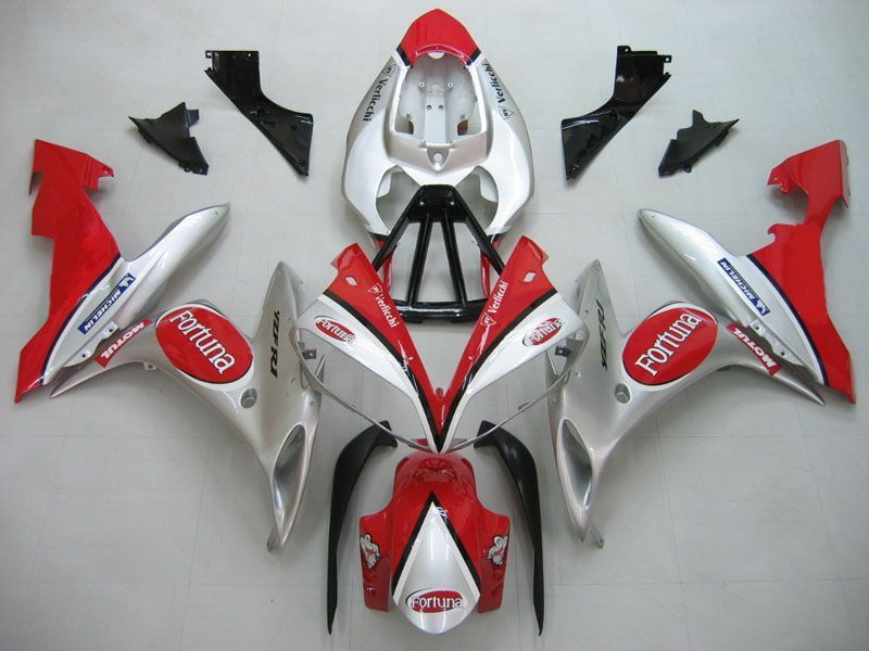 Fairings For Yamaha YZF-R1 Red Silver Fortuna R1 (2004-2006)