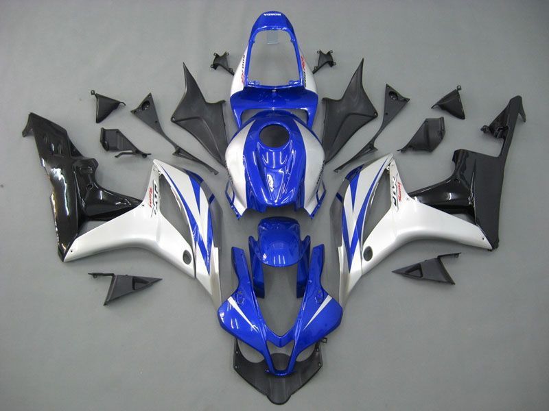 Fairings For Honda CBR 600 RR Blue Silver Black CBR (2007-2008)
