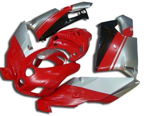Fairings For Ducati - 999/749 05-06 Silver Red