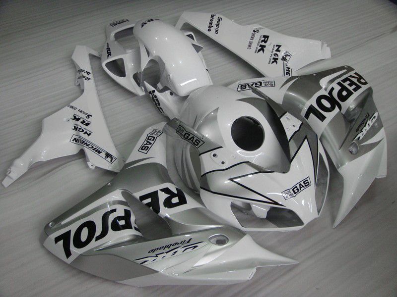 Fairings For Honda - CBR1000RR 06-07 Pure White Silver