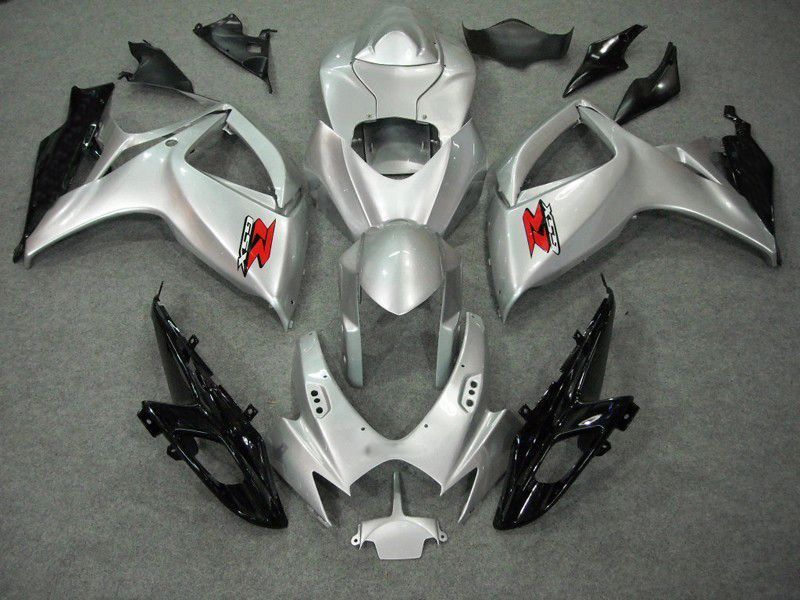 Fairings For Suzuki - GSXR600-750 K6 06-07 Gloss Silver