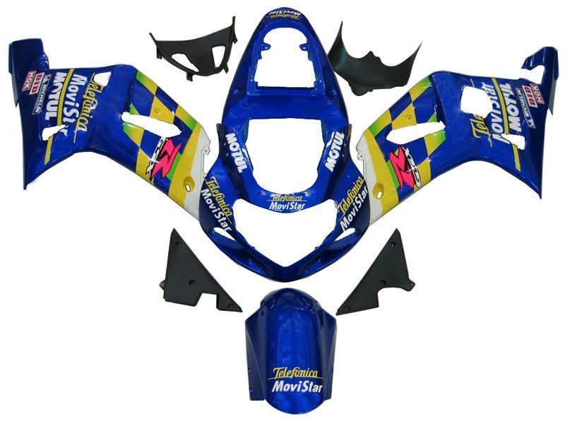 Fairings For Suzuki GSXR 600 Blue Movistar Suzuki (2001-2003)