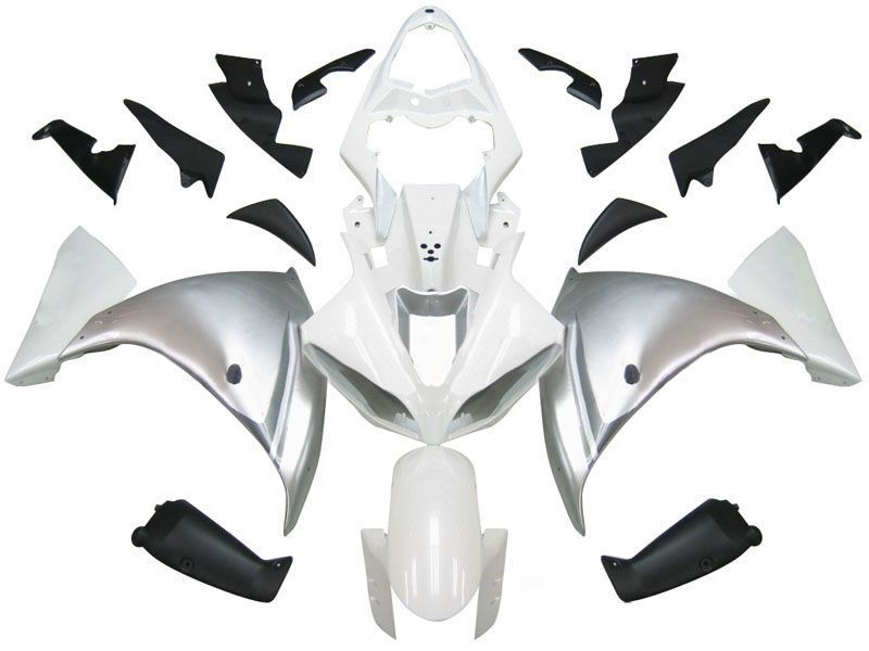 Fairings For Yamaha YZF-R1 White Silver R1 (2009-2012)