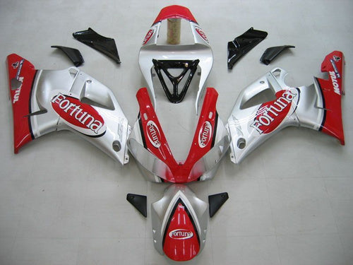 Fairings For Yamaha YZF-R1 Silver Red Fortuna  (2000-2001)