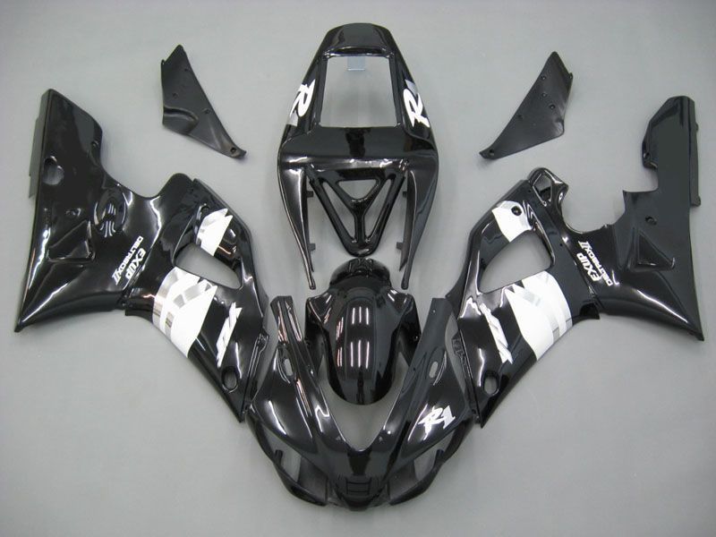 Fairings For Yamaha YZF-R1 Black White R1 (1998-1999)