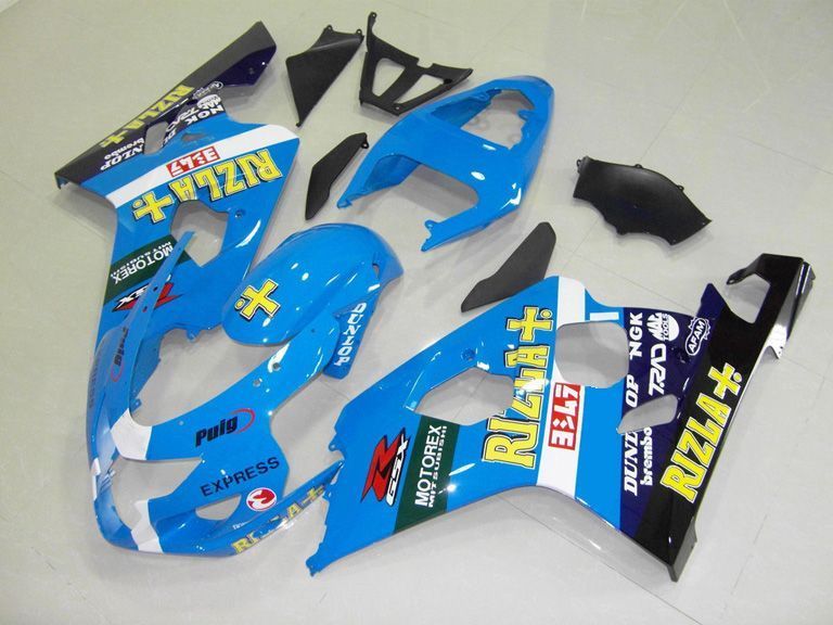 Fairings For Suzuki GSX-R600 / 750, 2004-2005 - Blue Black