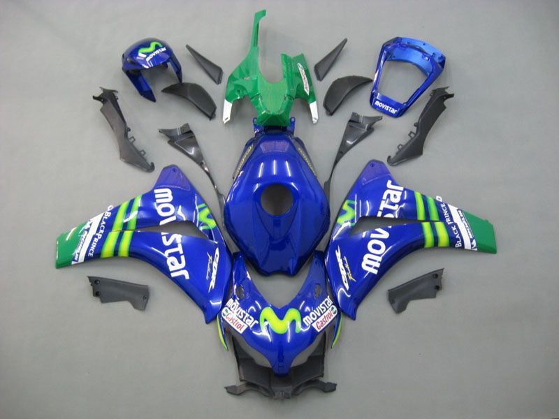 Fairings For Honda CBR1000 RR Blue Green Movistar (2008-2011)
