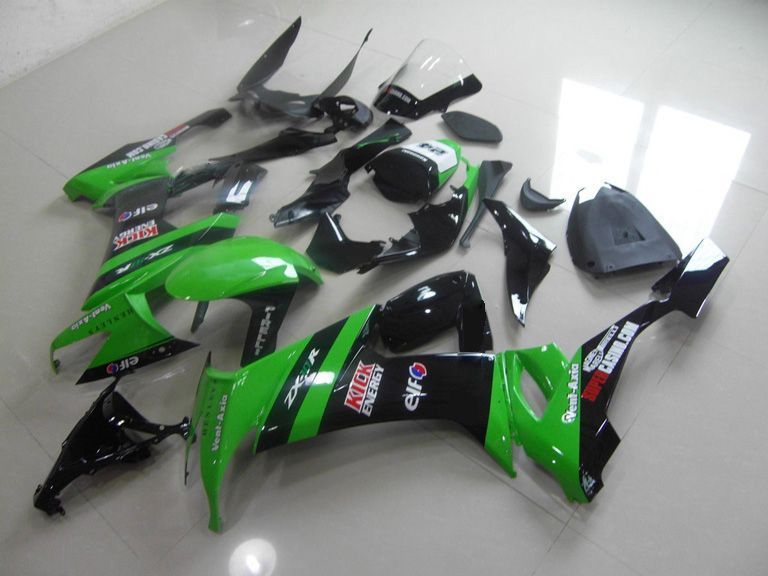 Fairings For Kawasaki ZX-10R, 2008-2009 - Green & Black