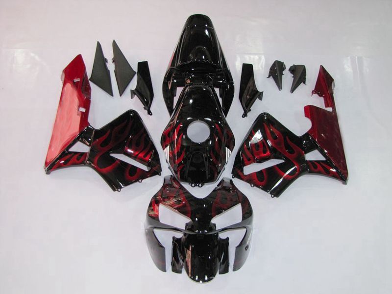 Fairings For Honda CBR600RR F5(2003-2004) Red Flame