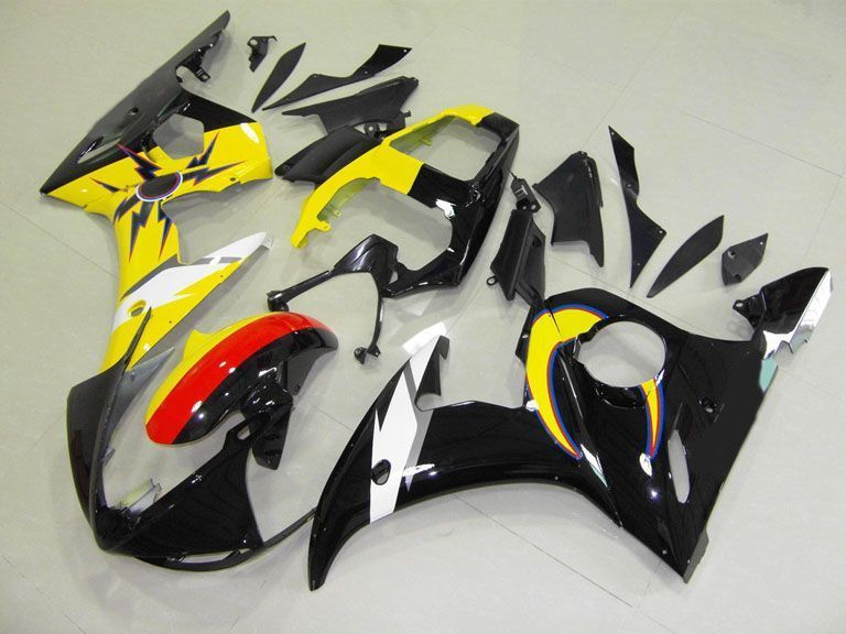 Fairings For Yamaha R6, 2005 - Moon Black & Yellow