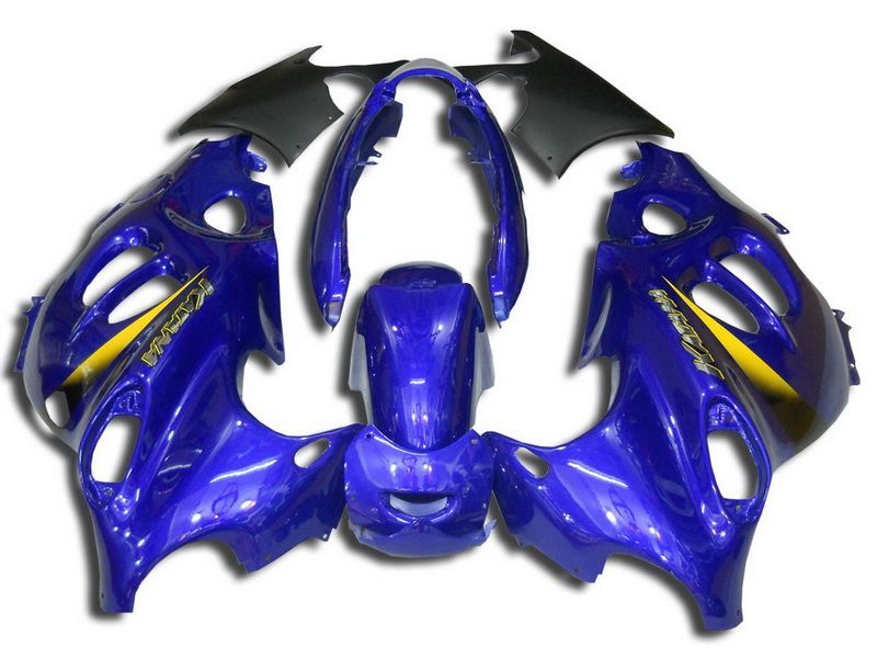 Fairings For Suzuki - GSXR600-750 K1 2001-2003 Blue Yellow Streak