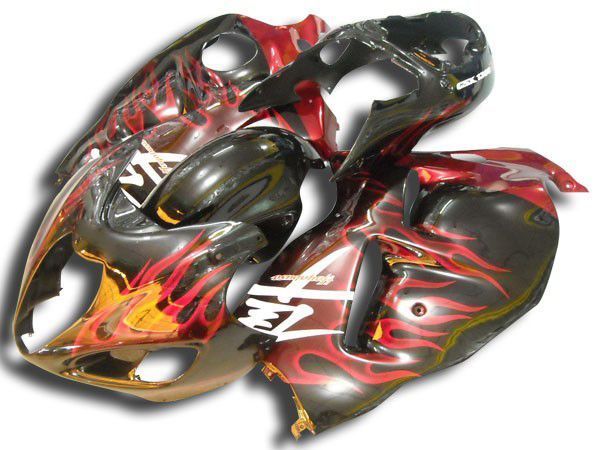 Fairings For Suzuki - GSXR1300 1996-2007 Red Flame