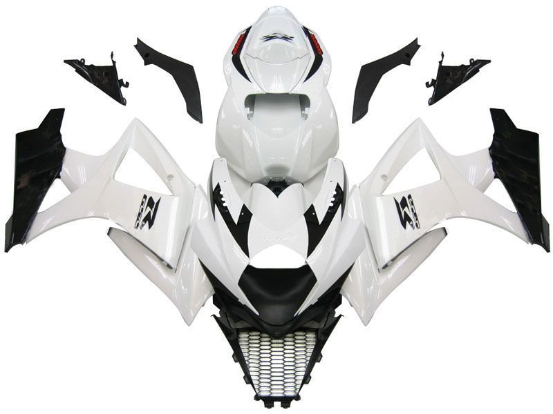 Fairings For Suzuki GSXR 1000 White & Black GSXR (2007-2008)