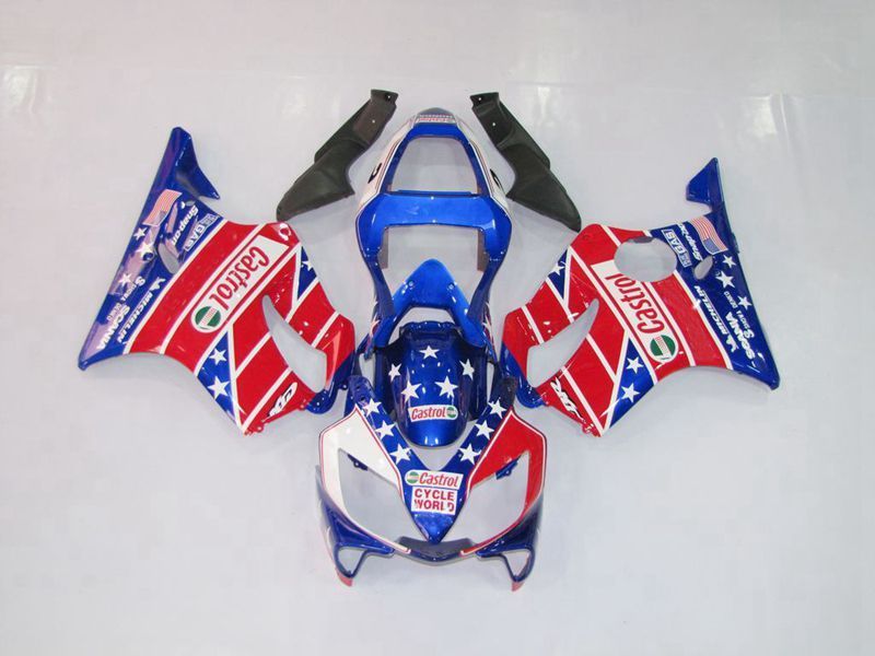 Fairings For Honda CBR600 F4i(2001-2003) Red Blue