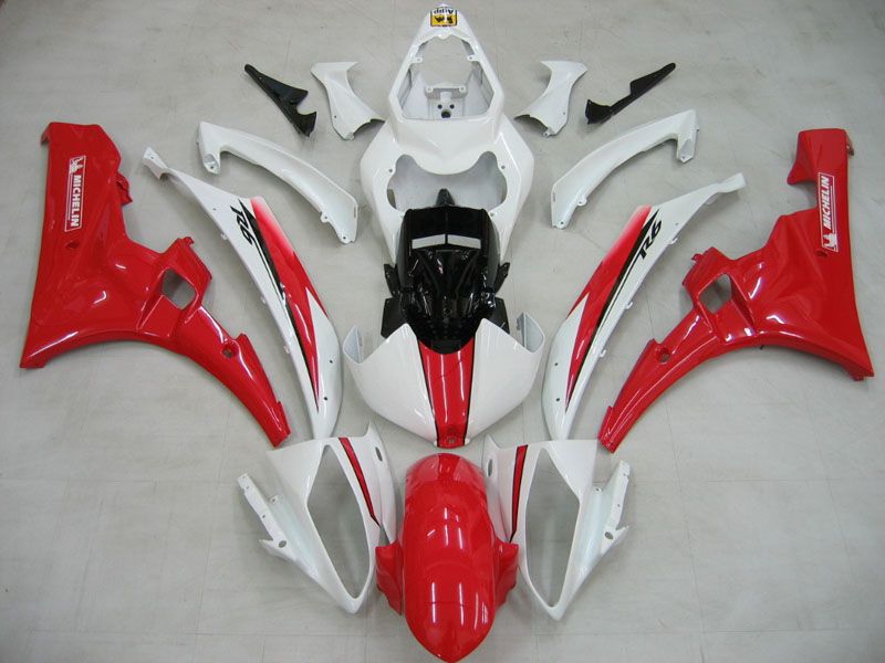 Fairings For Yamaha YZF-R6 White Red Michelin R6 (2006-2007)
