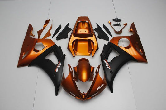 Fairings For Yamaha R6, 2005 - Brown & Matte Black