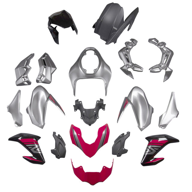 Fairing Kits For Kawasaki Z900 2017-2019 Red Black Sliver