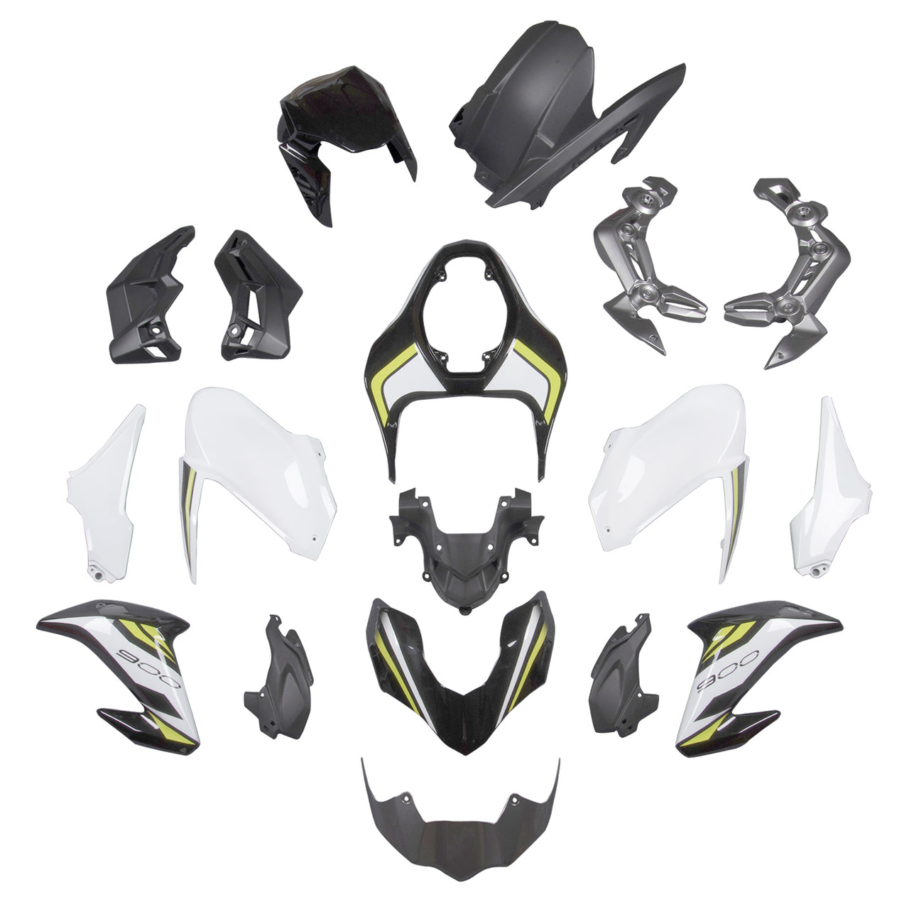 Fairings For Kawasaki Z900 2017-2019 White Gold