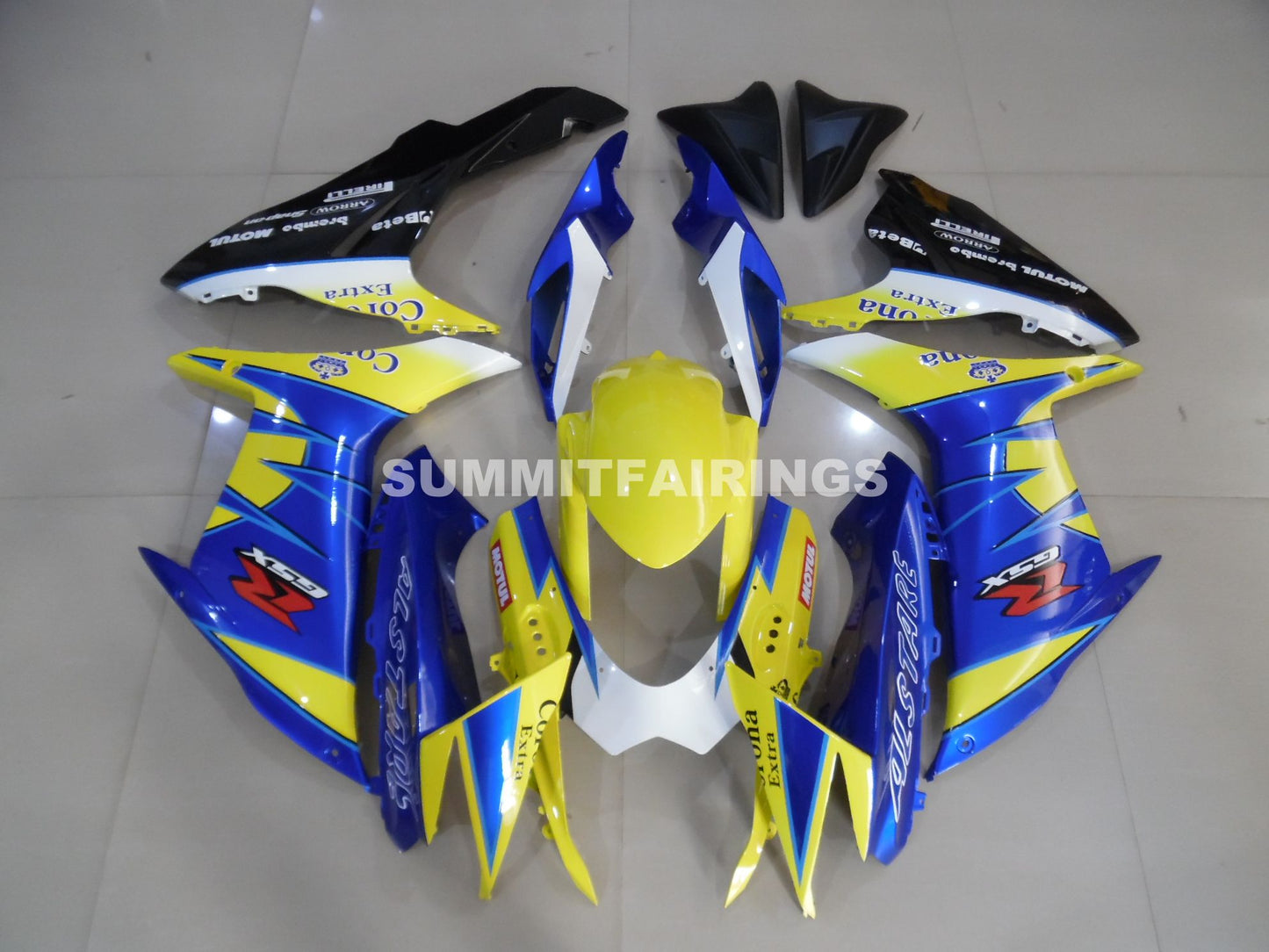 Fairings For Plastics Suzuki GSXR600 GSXR750 K11 Yellow Blue Alstare (2011-2021)