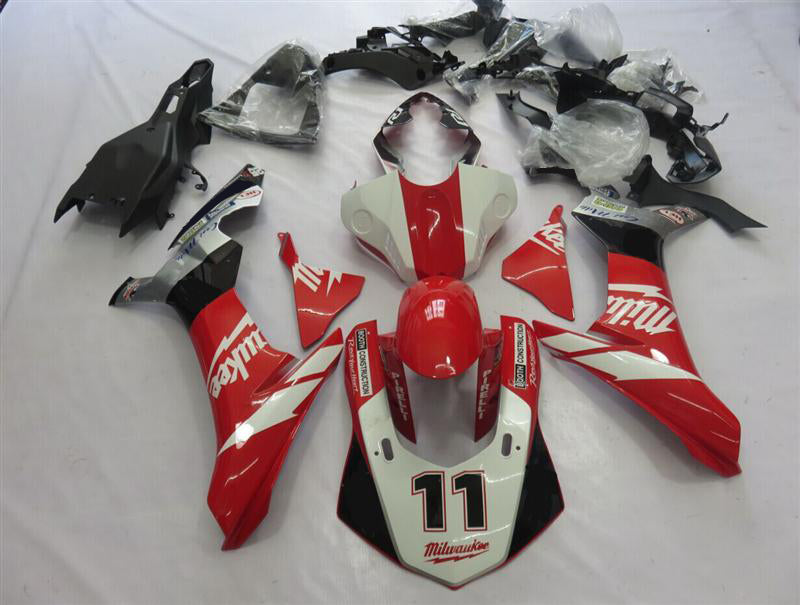 Fairing For 2015-2017 Milwaukee Yamaha YZF R1 Red/White