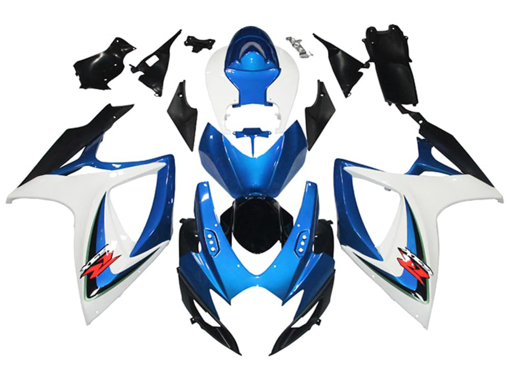 Fairings For Suzuki - GSXR600-750 K6 06-07 Blue and White