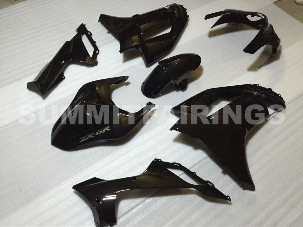 Fairings For Kawasaki ZX6R ZX636 Black Ninja (2007-2008)