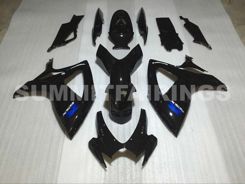 Fairings For Suzuki GSXR 600 750 All Black GSXR (2006-2007)