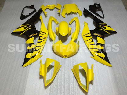 2008-2012 Fairings For Yamaha YZF-R6 Yellow & Black Flame R6