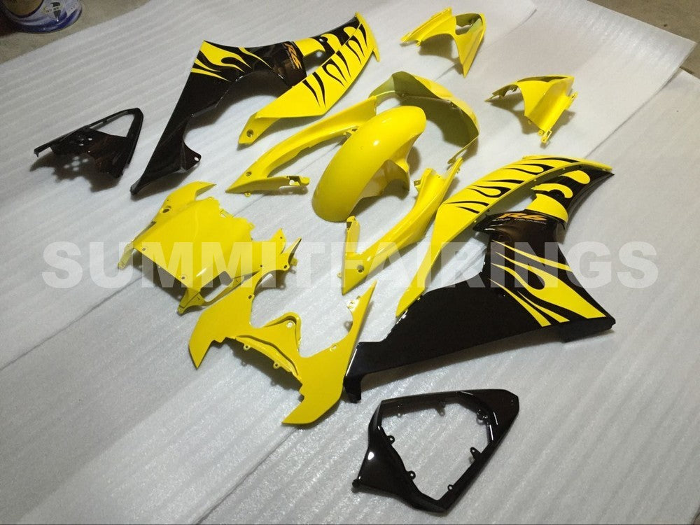 2008-2012 Fairings For Yamaha YZF-R6 Yellow & Black Flame R6