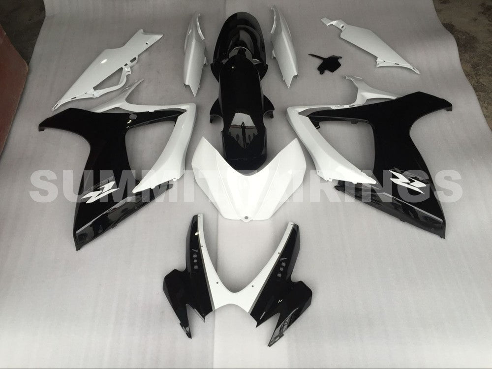 Fairings For Suzuki GSXR 600 750 Black & White GSXR (2006-2007)