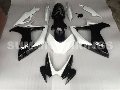 Fairings For Suzuki GSXR 600 750 Black & White GSXR (2006-2007)