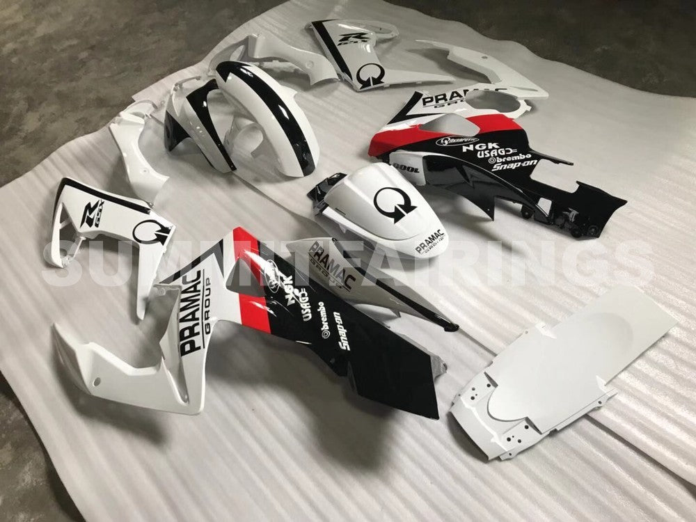 Fairings For Suzuki GSXR 1000 White Black Pramac (2005-2006)