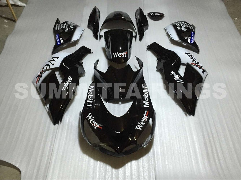 Fairings For Kawasaki Ninja ZX-14R (2006-2011) Black White