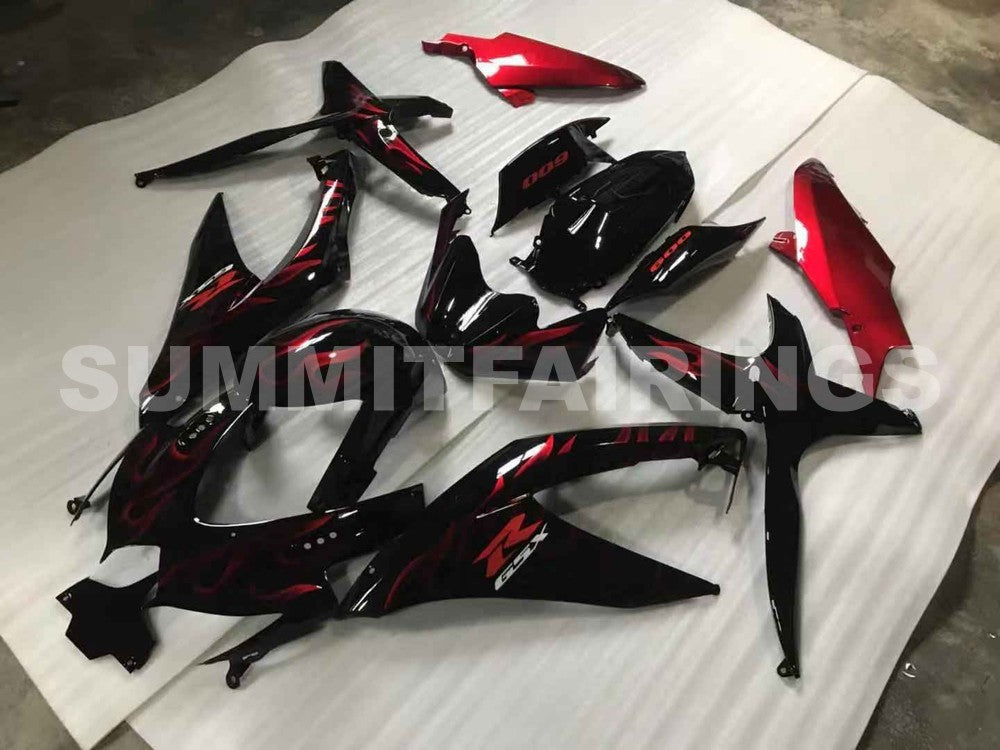 Fairings For Suzuki GSXR 600 750 (2008-2010) Red Flame