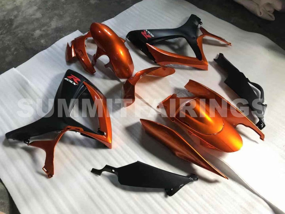 Fairings For Suzuki GSX-R600 / 750, 2006-2007 - Gloss Black & Orange