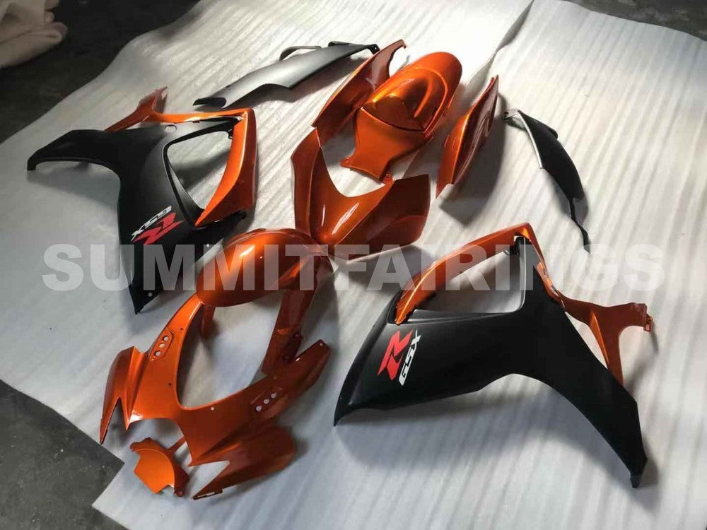 Fairings For Suzuki GSX-R600 / 750, 2006-2007 - Gloss Black & Orange
