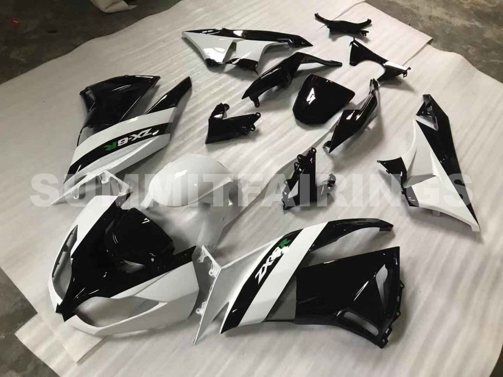 Fairings For Kawasaki ZX-6R, 2009-2012 - White & Black Fairing Kit