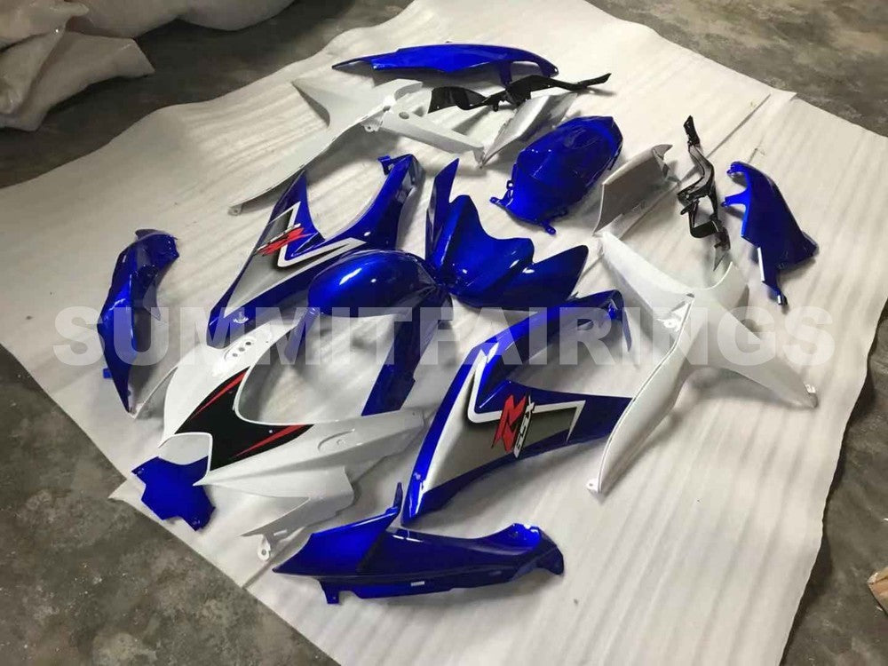 Fairings For Suzuki GSXR 600 750 White & Blue GSXR (2008-2009-2010)