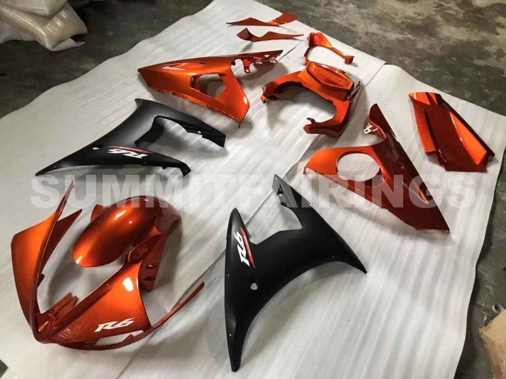 Fairings For Yamaha R6, 2005 - Brown & Matte Black