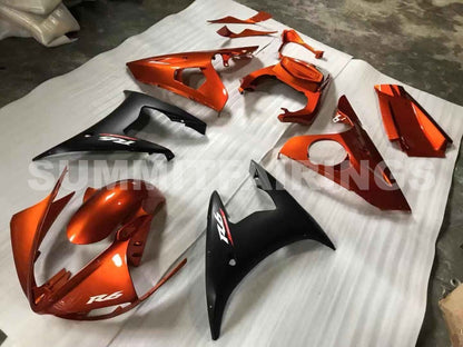Fairings For Yamaha R6, 2005 - Brown & Matte Black