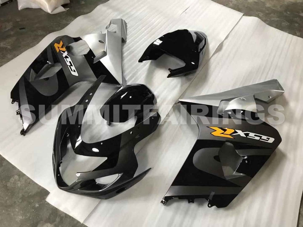 Fairings For Suzuki GSXR 600 750 Black & Silver GSXR (2004-2005)